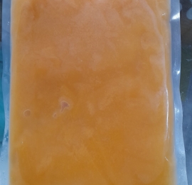 Frozen cantaloupe juice