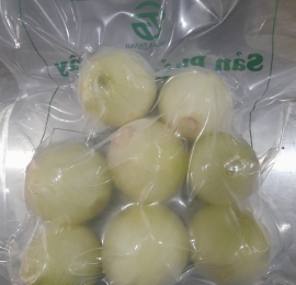 Frozen peeled yellow onion