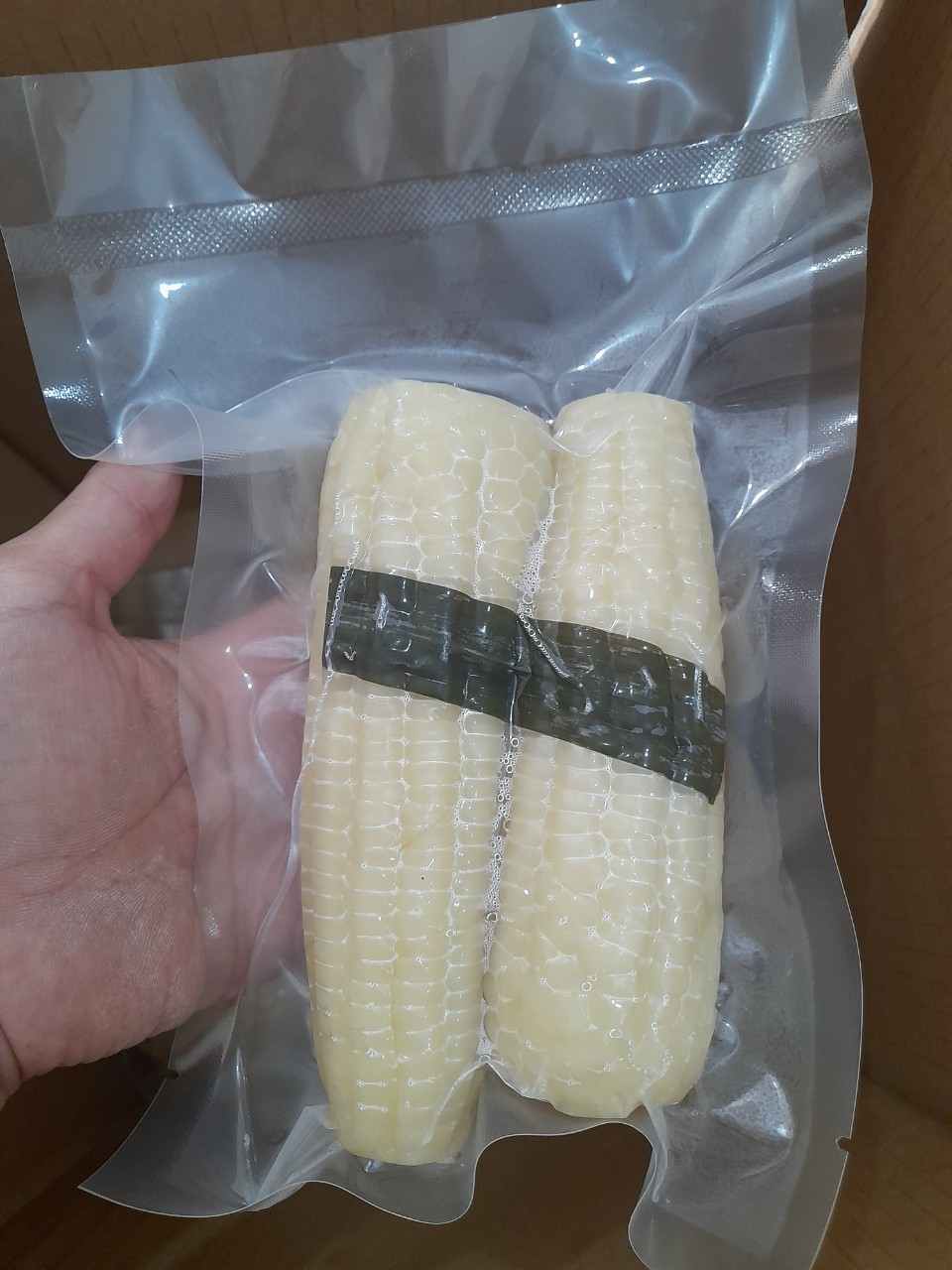 Frozen sticky corn for export